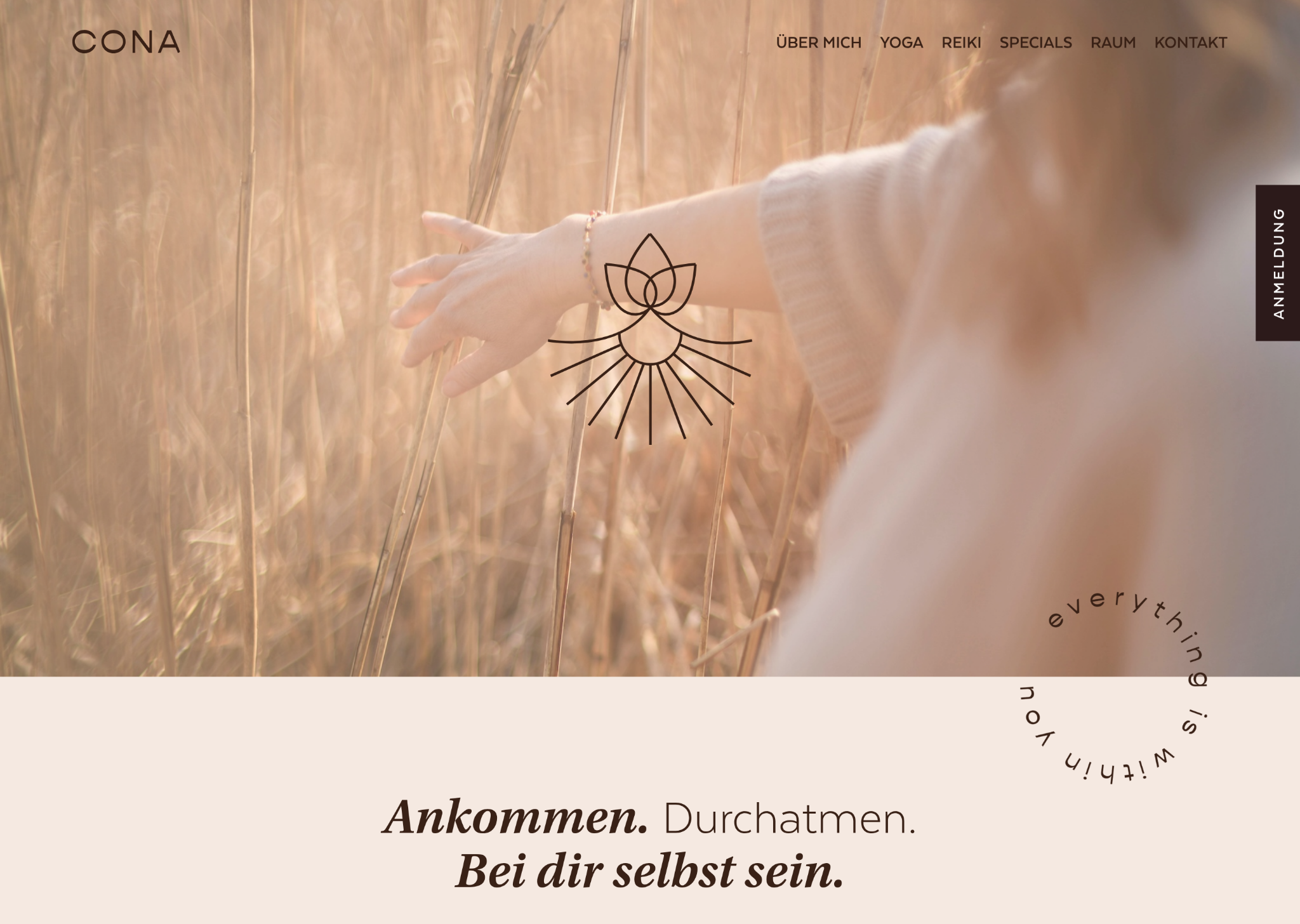 Website Cona Yoga