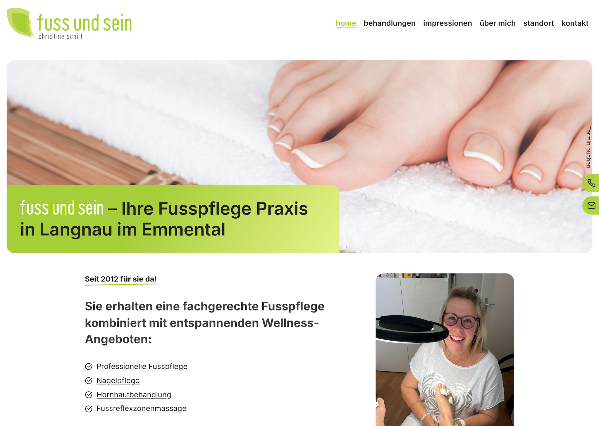 Website Fuss und Sein