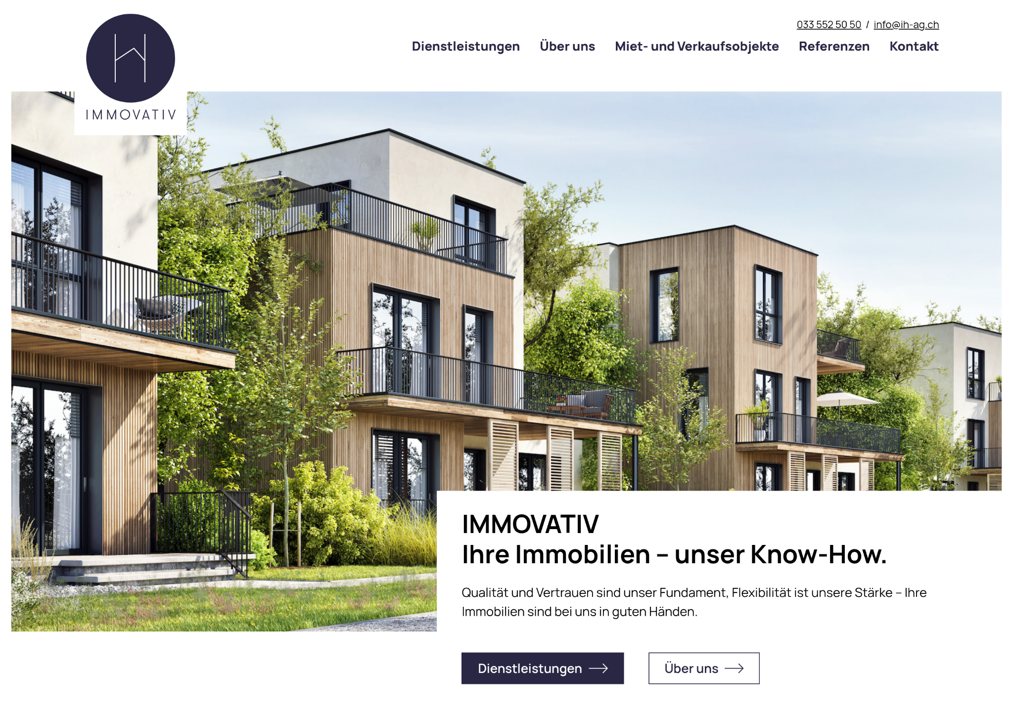 Website Immovativ Immobilien