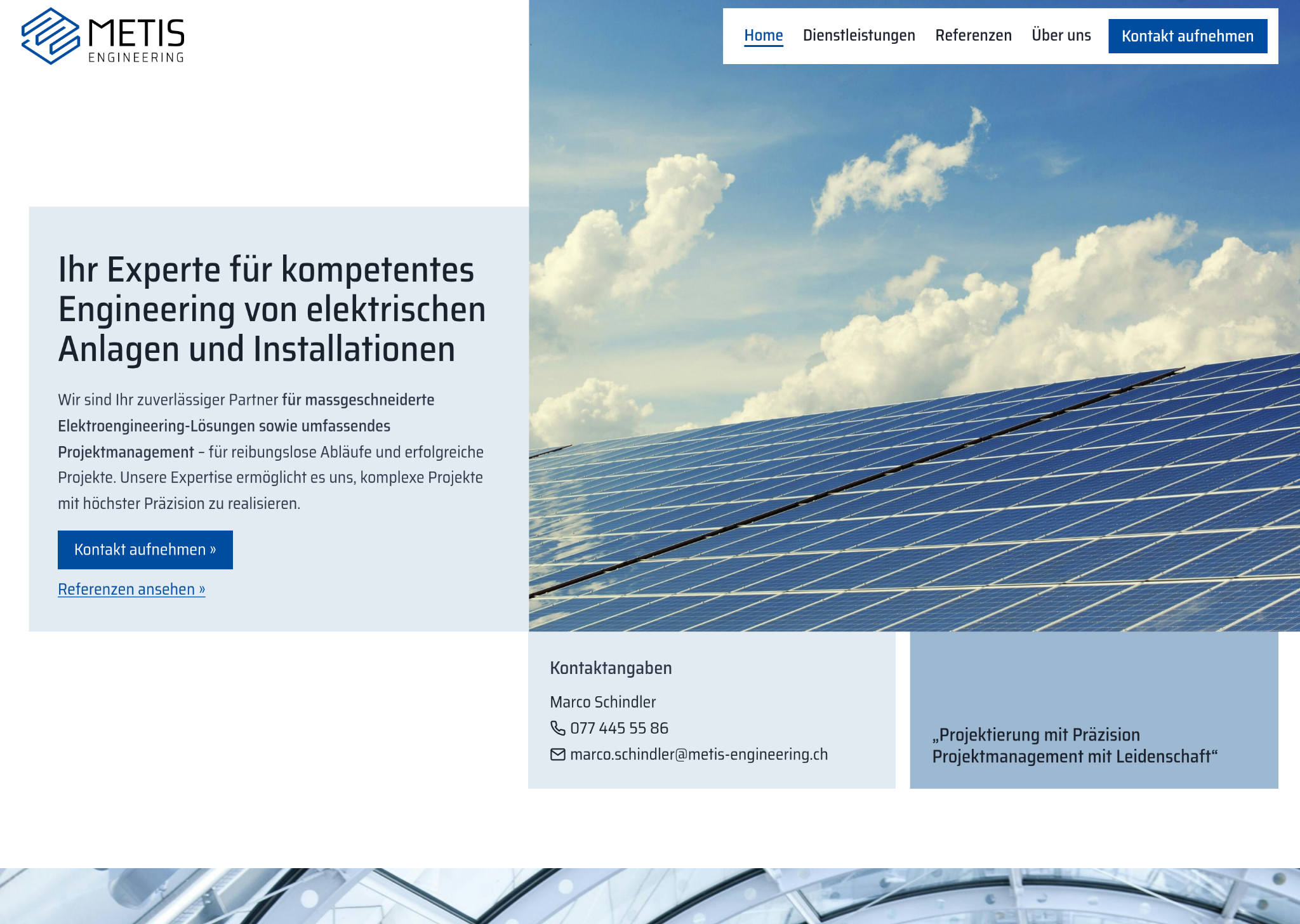 Website Metis Engineering