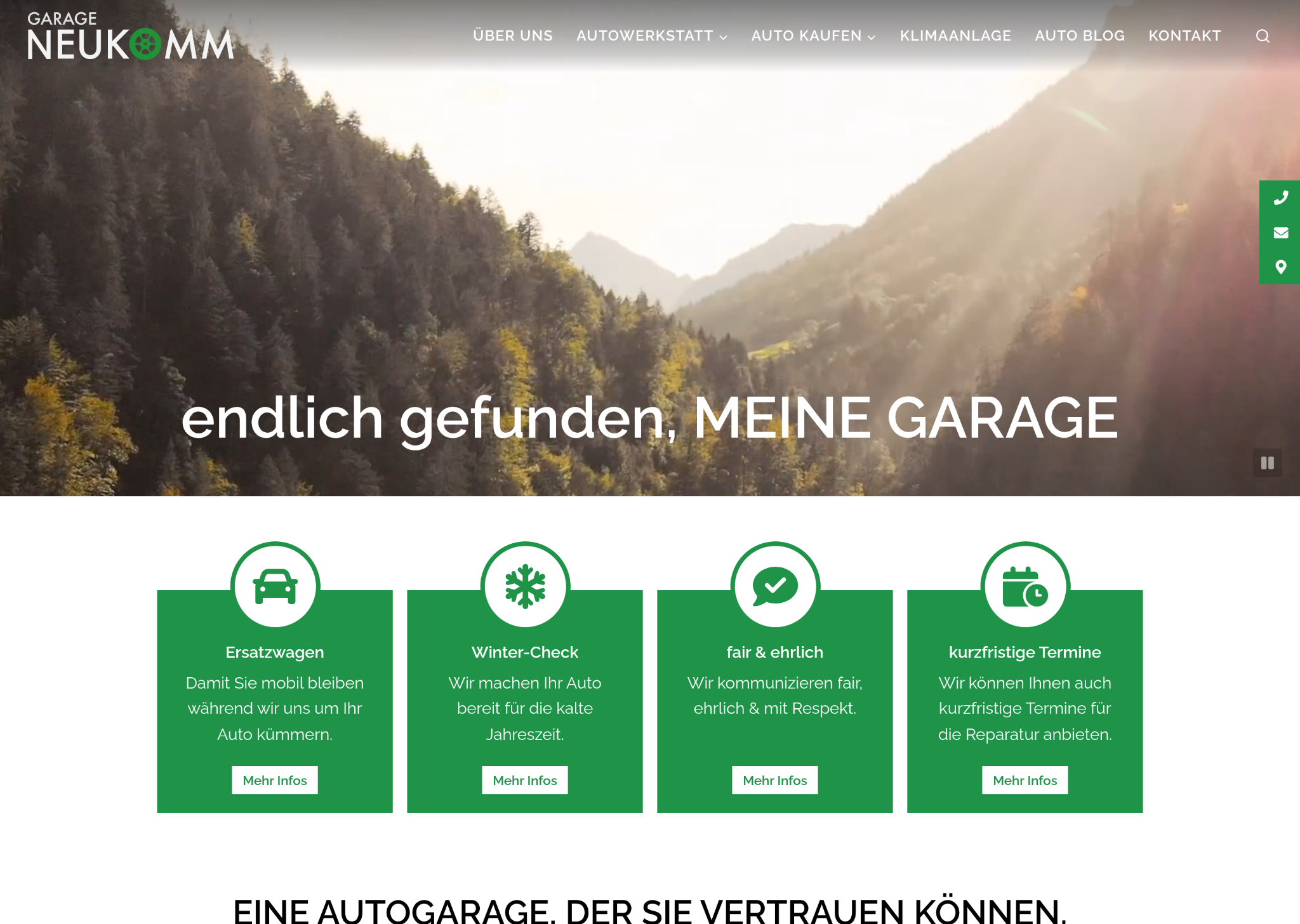Website Neukomm Garage