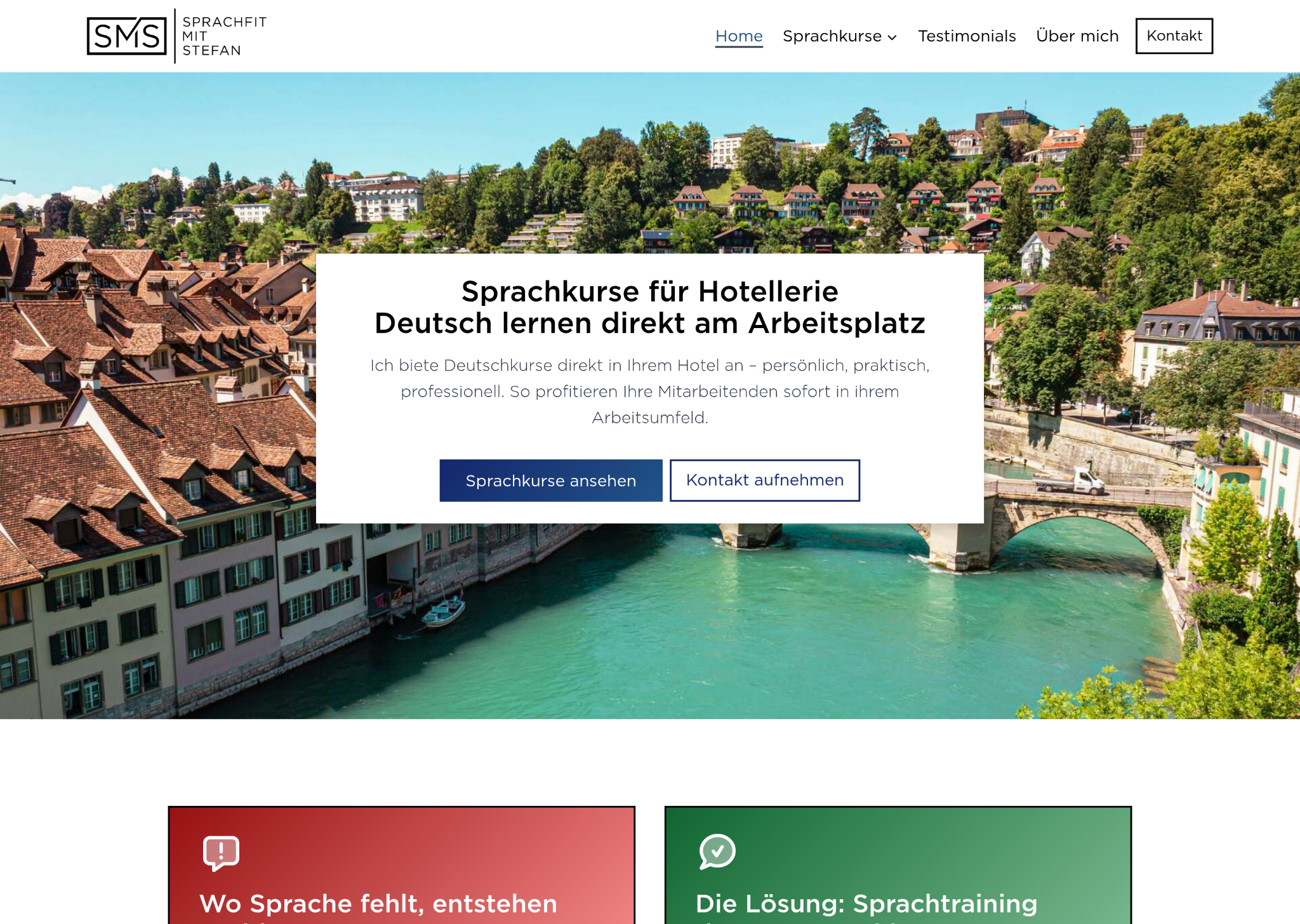 Website Sprachfit mit Stefan